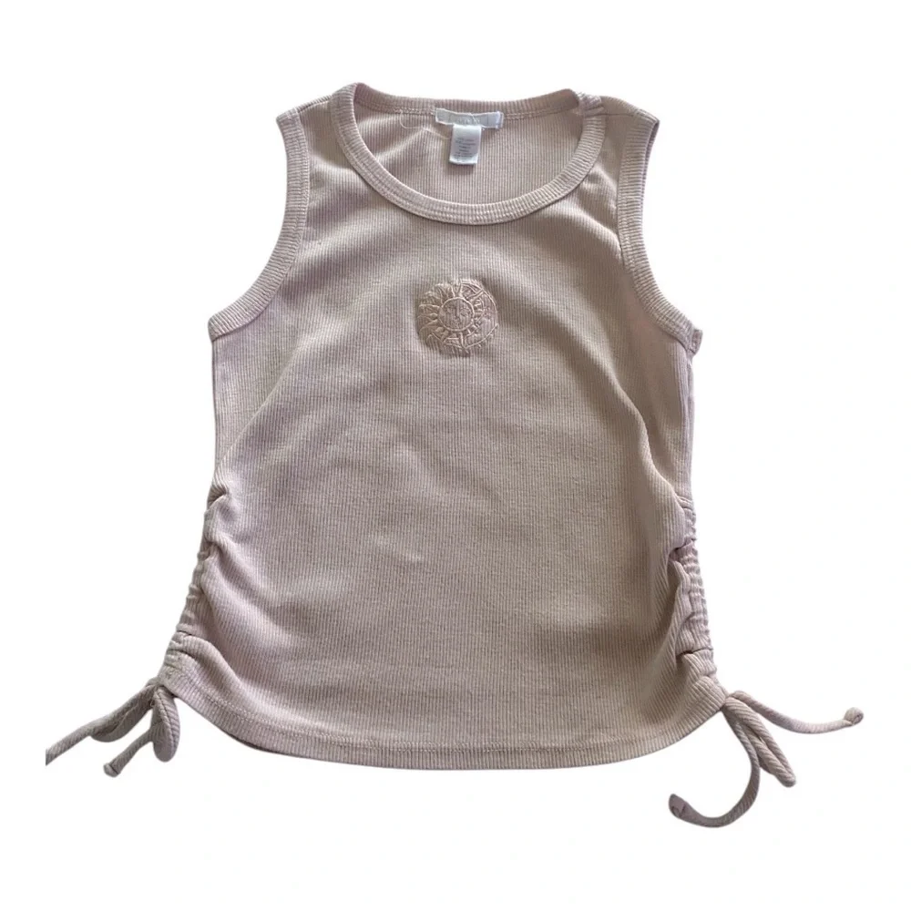 FULL TILT-GIRLS RIBBED TOP-SIZE MEDIUM